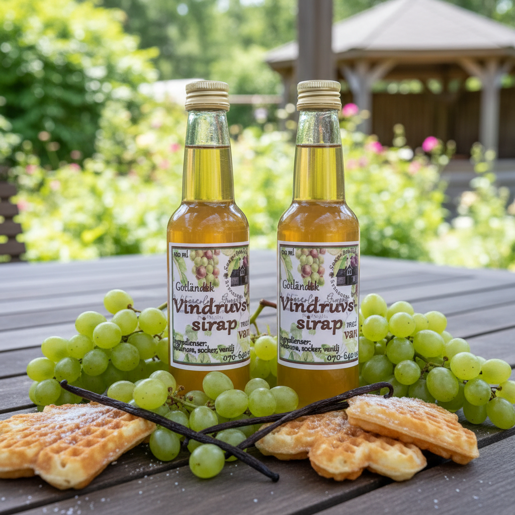 Gotländsk Vindruva & Vanilj Sirap