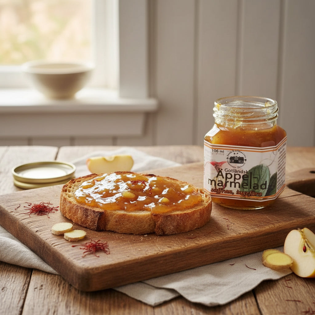 Gotländsk  Äppel, Saffran & Ingefära Marmelad