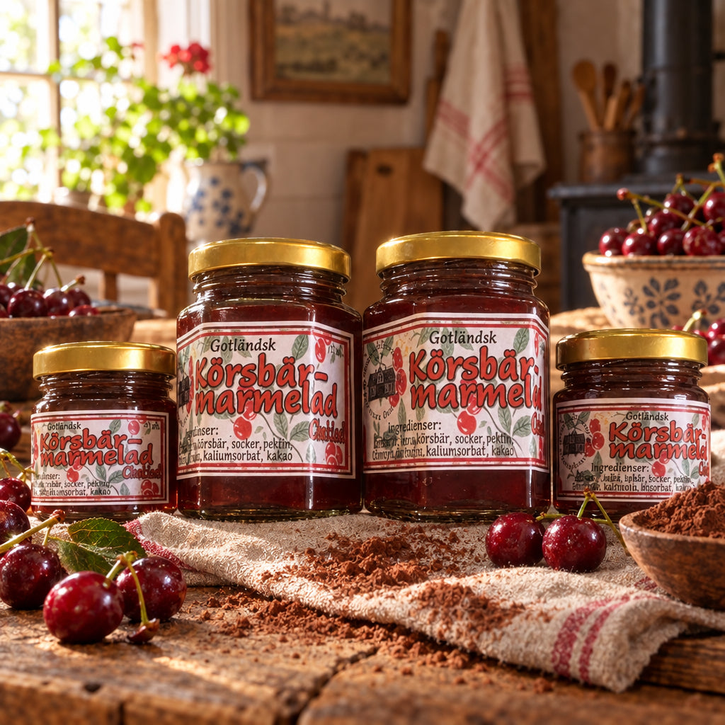 Gotländsk Körsbär och  Choklad Marmelad